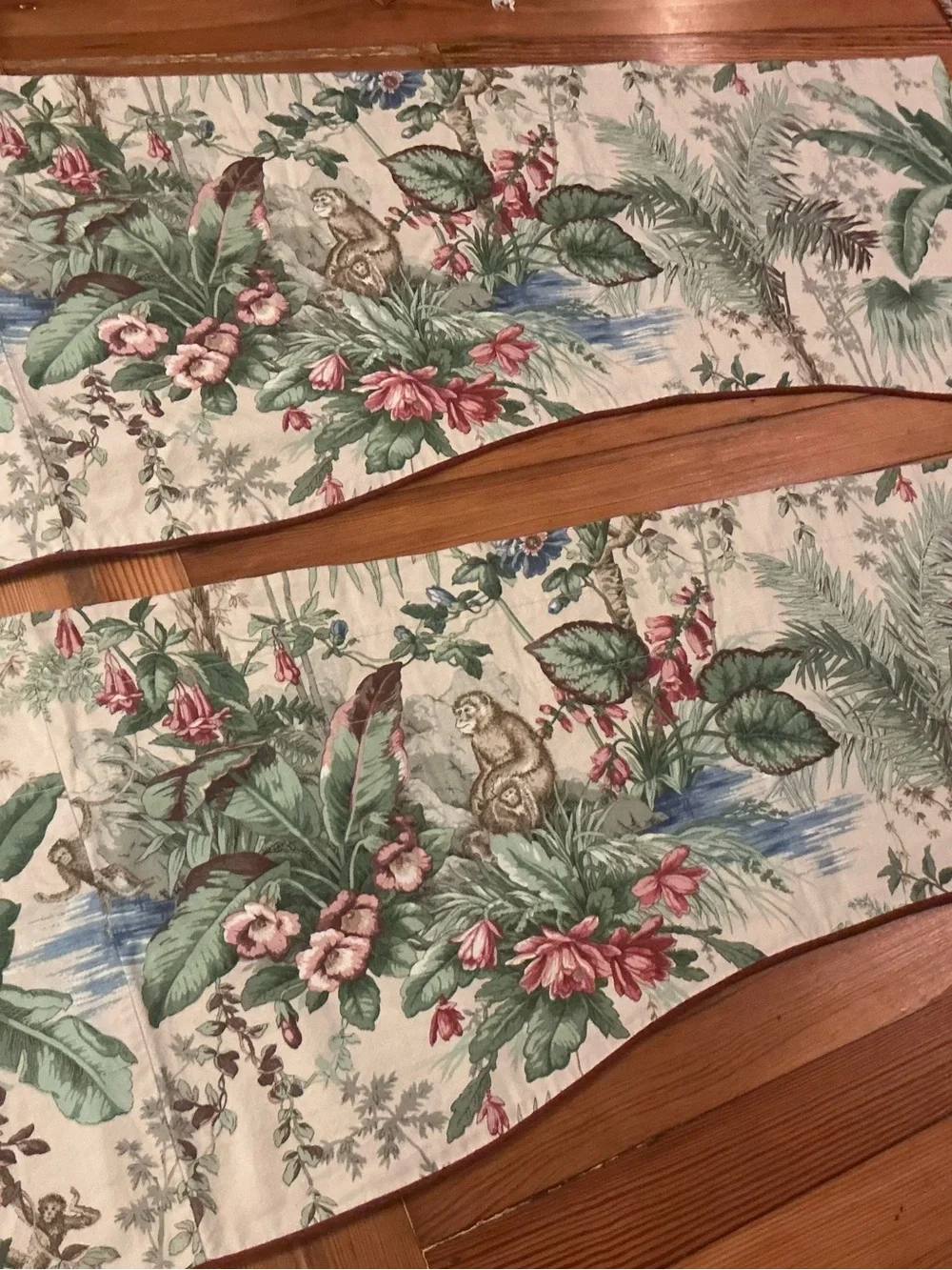🔹 Designer P. Kaufmann Waverly Botanical Jungle Window Drapes